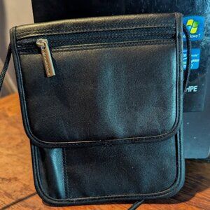 Brookstone Black Shoulder Or Belt Bag